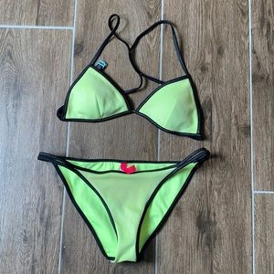 Victoria’s Secret Neon Yellow Swimsuit Size Small